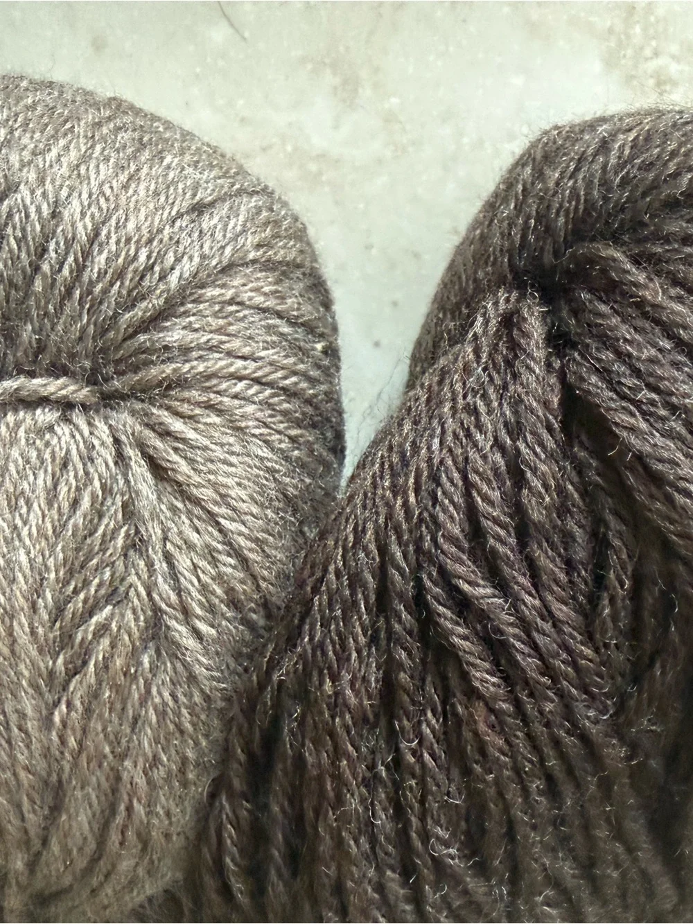Cloudborn Fibers Merino Sock Yarn - Espresso Heather/Stone Heather